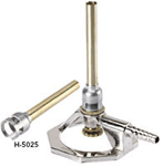 H-5025 UL Tirrill burner with interchangeable mixing tubes for 20 mm and 125 mm plastic burning tests