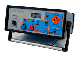 Angled view of the ED&D HP-2000 automated AC DC digital hipot tester