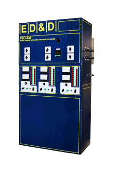 Large industrial Series PSO unit combining power source, ohmic load, and inductive load modules for electrical standards testing.