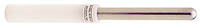 A technical photo of the EWP-01 Enameled Wire Probe, featuring a long white handle and a cylindrical stainless steel probe tip, specifically for evaluating access to enamel-coated wires in transformers and inductors.