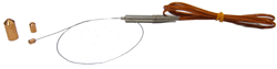BTA-C copper blocks with integrated thermocouples and lead wires for flame burner calibration and temperature-rise verification