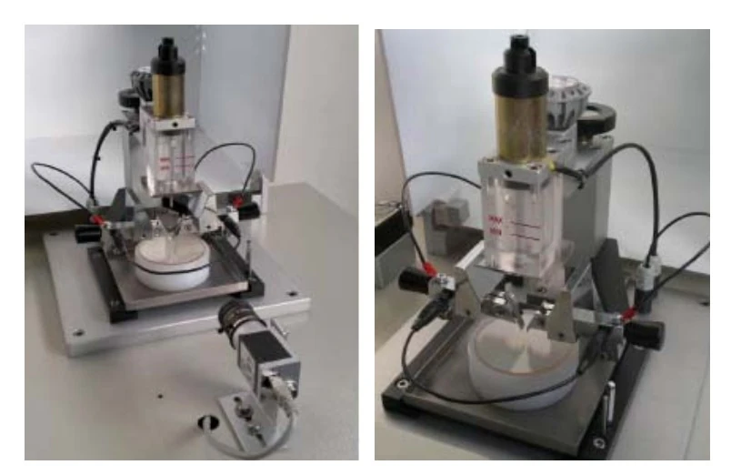 ED&D TRK-01-ASTM Comparative Tracking Index Tester with integrated camera and data-acquisition system for IEC 60112 and ASTM D3638 testing.